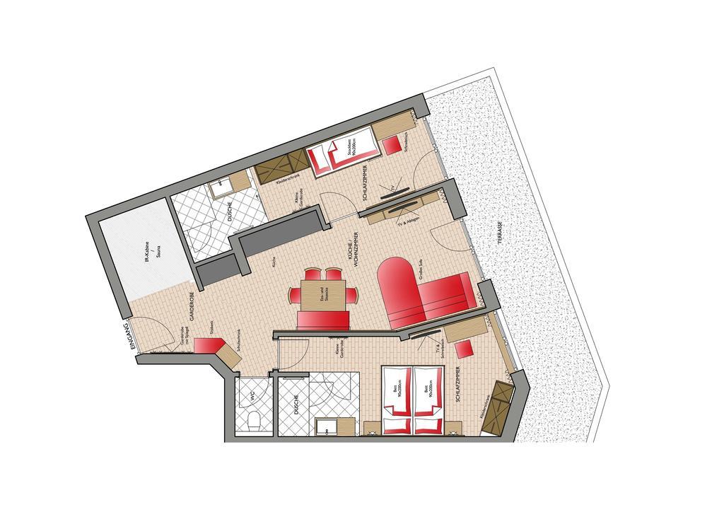 Appartementhaus Naturquell Sankt Leonhard im Pitztal Rum bild